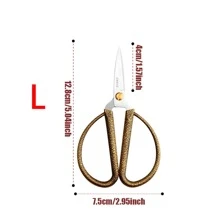 1pc Stainless Steel Vintage Sewing Scissors, Tailor Thread Embroidery Fabric Shear, Household Sewing Accessories, Office Scissors, Retro-Style Mini Scissors For School