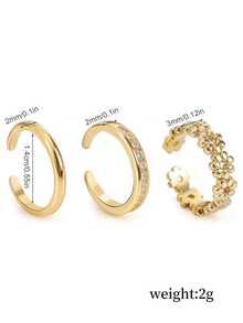 3 件套不锈钢趾环套装，时尚几何，CZ 花朵空心关节环，性感金属脚饰，适合海滩、夏季，适合女孩和女士