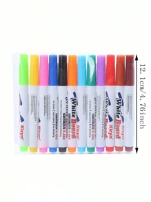 8/12 pezzi Penne da disegno magiche ad inchiostro galleggiante, giocattoli da puzzle penne per colorare (alcuni colori a caso), penne cancellabili divertenti, penne che galleggiano nell'acqua, penne acquerellabili per dipingere in acqua, disegno magico