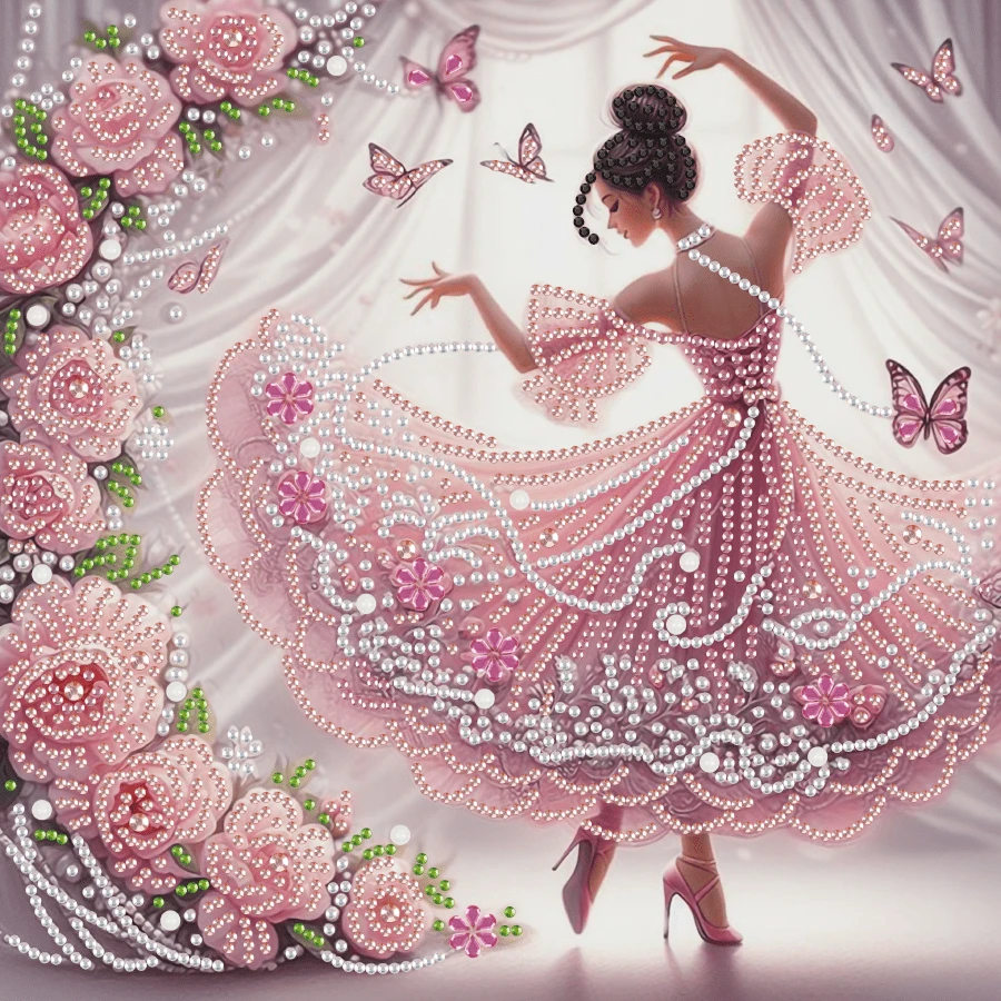 DIY 钻石画套装 - 含特殊形状水晶，无框油画艺术，家居和办公室装饰，休闲手工艺爱好，29.97 X 29.97 厘米