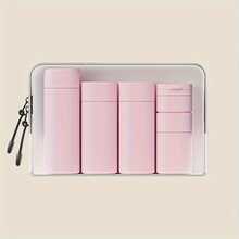 6pcs/Set 15ml/50ml/80ml/100ml Nordic Color Cosmetic Refillable Travel Bottles For Shampoo, Lotion, Body Wash, Cream - Multicolor - View 5