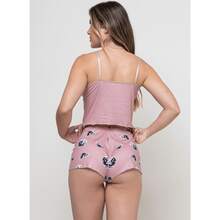 Autumn And Winter Baby Doll Suede Blogueirinha Ondinha Virgínia Cropped Shorts For Women - 米色 - 查看 4