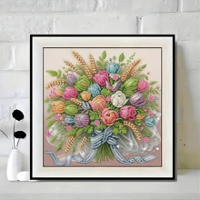 1 peça Kit de Pintura de Diamante 5D - Inclui cristais com formato especial, tela sem moldura, decoração para casa e escritório, hobby artesanal relaxante, 29,97x29,97cm