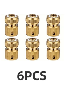 2pcs/4pcs/6pcs Water Connector, Copper-Plated Water Gun Fitting, Hose Connection, Quick Connection, High-Pressure Water Gun Connection - Multicolor - View 13