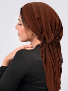 1 Stück eleganter Damenhut mit breiter Krempe und aufgerauter Oberfläche, weicher Turban-Kopfschmuck für Kleider - mehrfarbig - Übersicht 17