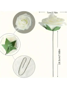 Ramo de 12 rosas de imitación, ramo de imitación realista, decoración de boda ramo de novia, arreglo floral para decoración de sala de estar y mesa, rosas falsas, decoración de centro de mesa familiar, decoración de mesa, hermosa decoración de habitación