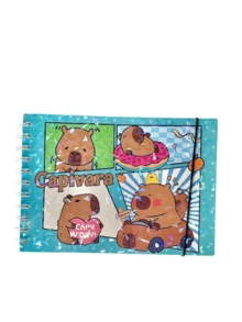 Capybara Coloring Book, 48 Sheets, 180g, Holographic Acetate Back To School - Modelo 5 - View 1