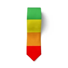 Unisex Rainbow Tie Creative Fashion Colorful Tie Pride Month Party 8cm Narrow Adjustable Soft Hand Tied Men Necktie