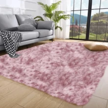 Shaggy Rug 2.00 X 1.50 Living Room Bedroom Office - 混合玫瑰 - 查看 2