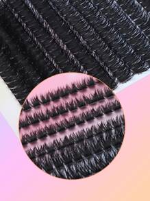 280 mechones de pestañas postizas de aspecto de visón rizado suave DD, 80D de volumen, longitudes variadas de 8-16 mm, pestañas postizas de alta densidad segmentadas para un aspecto natural, reutilizables, ideales para principiantes