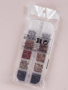 1Box Holographic Laser Mini Heart-Star Shaped Nail Glitter Sequins Flakes 3D Nail Art DIY Design Decoration Supplies Women's Nail Art Salon