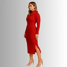 Women Dresses - 紅色 - 查看 2