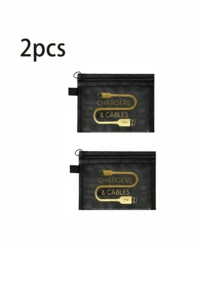 Mesh Cosmetic Bag With Data Cable Pattern, Red Air Cushion Storage Portable Storage Bag, Makeup Bag, Skincare Bag, Travel Essentials, Dormitory Supplies, Wedding Bride Gifts, Mother Gifts, Birthday Gifts, Gifts For Friends And Teachers, Bathroom Storage, Jewelry Storage, Lip Oil And Cosmetics Storage Bag