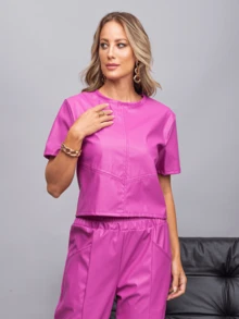 Women Blouses - Màu tím - Xem 1