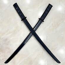 2pcs Samurai Sword Props Set, Expandable Plastic Katana For Role-Playing, Cool And Handsome Collection Decor, Hand Wash/Dry Clean - Multicolor - View 8