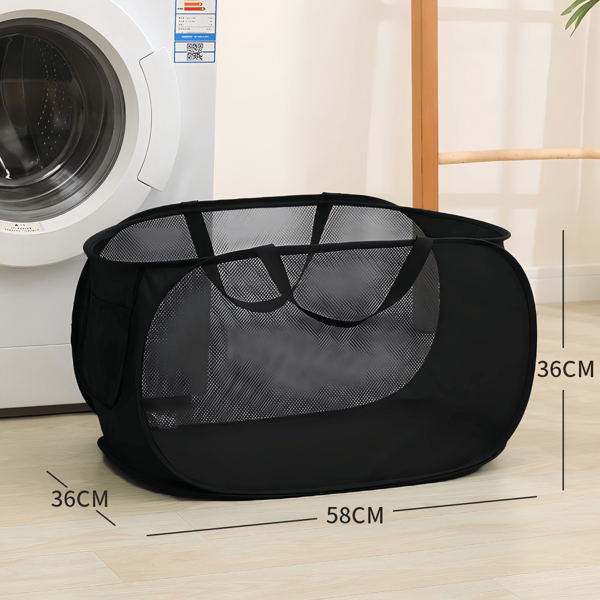 1pc New Foldable Laundry Basket Laundry Basket Foldable Storage Large Capacity Laundry Basket Bathroom Storage Basket