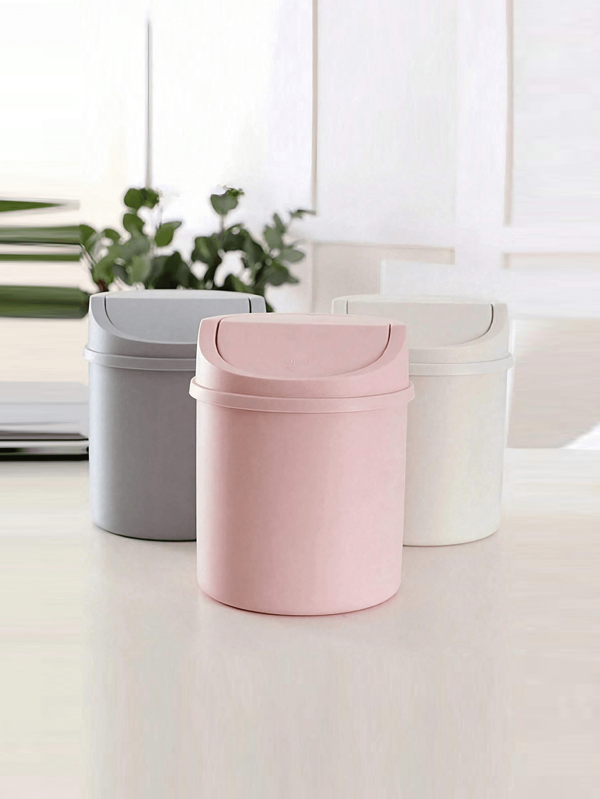 1/2 stuks/set INS Mini-stijl desktop kleine vuilnisbak slaapkamer nieuw meisje hart thuis schattige afdeknet rode mini-opbergdoos, plastic vuilnisbak met deksel, tafelafvalbak, vuilnisbak voor thuiskantoor, bureaudecoratie, salontafel, kantoor, woonkamer, studeerkamer
