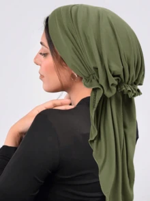 1 Stück eleganter Damenhut mit breiter Krempe und aufgerauter Oberfläche, weicher Turban-Kopfschmuck für Kleider - mehrfarbig - Übersicht 21