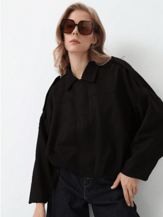 HZXVIC Chaqueta de mujer de nueva temporada otoñal, casual y cómoda con textura