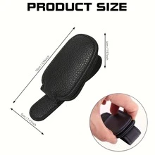 车用太阳镜架，车用遮阳板磁性真皮太阳镜夹，眼镜架夹，车内遮阳板配件 - 均碼 - 查看 8