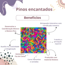 Pin Building Blocks 100 Pcs Children's Toy - Create And Play - Multicolor - View 2