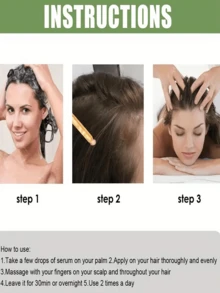 Fragile Hair Texture, Anti Shedding Essential Oil, Strong Hair Roots, Reduced Abnormal Hair Loss, Visually Creating A Fluffy And Dense Effect - Multicolor - View 3