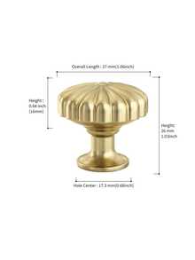 1-10Pack Gold Cabinet Knobs Dresser Knob For Drawer Hardware Handles And Luxury Pulls For Cabinets Zinc Alloy, For Drawer, Wardrobe, Cabinet Door, Kitchen Cabinet, Dressing Table, American Style Home Decoration, Free Screws Included - Multicolor - View 8