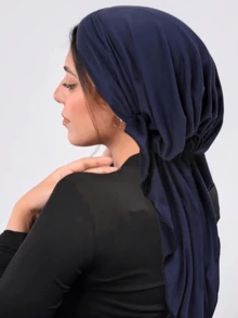 1 Stück eleganter Damenhut mit breiter Krempe und aufgerauter Oberfläche, weicher Turban-Kopfschmuck für Kleider - mehrfarbig - Übersicht 5