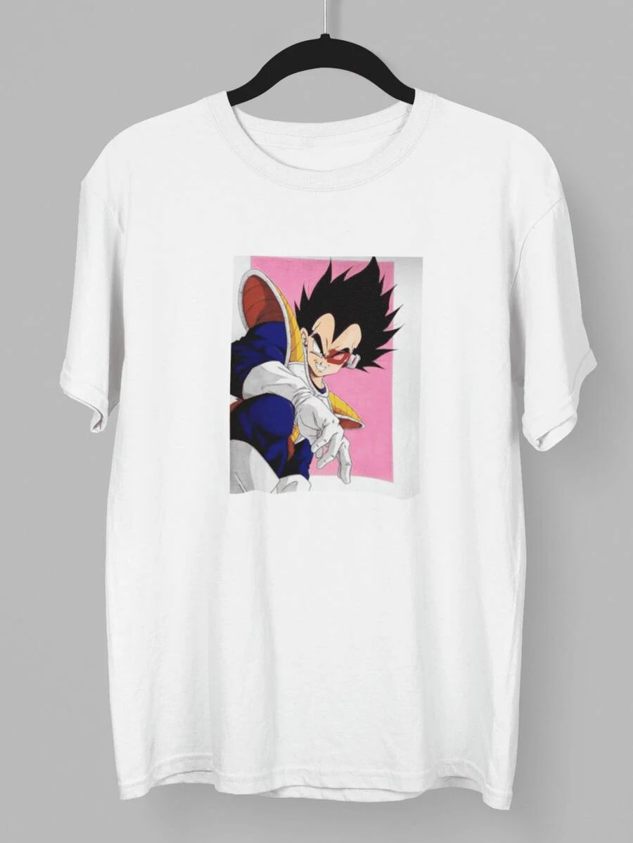 Camiseta Unisex Drago Ball Anime - Blanco - Ver 1