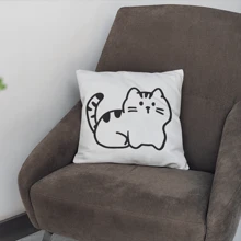 4pcs Cute Cat Pattern Pillowcase - Soft Plush Single-Sided Printed Pillow Cover Suitable For Sofa, Bed And Couch - Home Decor Without Pillow Insert - Add Comfort And Style To Your Sleep Space