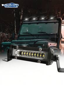 GLANBERT Barra de luz LED para coche de 4/7/14/20 pulgadas, 27/60/120/180W, ultra delgada, luz blanca media, para coches, SUV, camiones