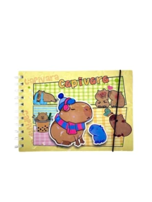 Capybara Coloring Book, 48 Sheets, 180g, Holographic Acetate Back To School - Random - View 2
