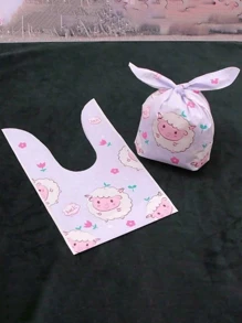 10pcs/20PCS Lamb Lion Gift Bag, Small Plastic Gift Bag With Lamb Lion Pattern, Cute Cartoon Birthday Party Gift Bag, Cheapest Item, Gift Bag, Party Bag, Wedding Birthday Party Gift Bag, Party Gift, Cheapest Item, Valentine's Day, Mother's Day, Graduation Season Decorations