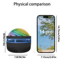 极光北极光投影仪，LED 银河星空夜灯，适用于卧室、家庭影院装饰、圣诞节、万圣节、婚礼、派对的节日礼物 - 兼容移动电源、适配器（无电池，包含电子产品） - 多色光 - 查看 8