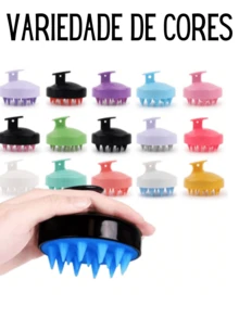 Luxury Scalp Massage Brush. Soft Silicone Hair Massager To Clean And Combat Dandruff