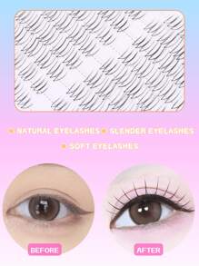 Set de 100 pestañas postizas tipo ídolo coreano, de aspecto natural con alta voluminosidad, segmentos diarios de 8-11 mm, look "sin maquillaje" lindo, banda súper delgada e invisible, adecuado para principiantes