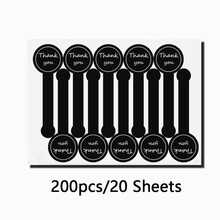 500pcs/200pcs/100pcs/50pcs-Handmade Lollipop Baking Stickers,Black Thank You Long Sealing Stickers Pudding Bottle Stickers,Thank You Long Label Seal Stickers For Cake Boxes/Jars/Coffee Cups/Bottles,Self-Adhesive Bread Stickers,Tamper Evident Seal Labels For Gift Packaging,For Bakery, Handmade Products, Birthday Party Prizes, Box Sealing Stickers, Gift Boxes, Decorative Bag Packaging Labels - Black - View 12