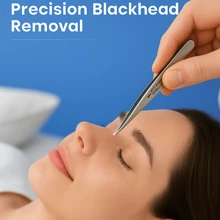 Precise Slant Tip Eyebrow Tweezers - Silver Stainless Steel Facial Hair Remover Tool - Easy Grip Professional Brow Shaping & Stray Hair Plucking (1 Pc),Makeup,Cheap,Room Decor,Vanity,Travel,Bedroom,Makeup Accessories,Tweezers