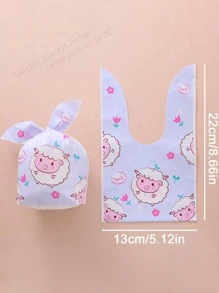 10pcs/20PCS Lamb Lion Gift Bag, Small Plastic Gift Bag With Lamb Lion Pattern, Cute Cartoon Birthday Party Gift Bag, Cheapest Item, Gift Bag, Party Bag, Wedding Birthday Party Gift Bag, Party Gift, Cheapest Item, Valentine's Day, Mother's Day, Graduation Season Decorations