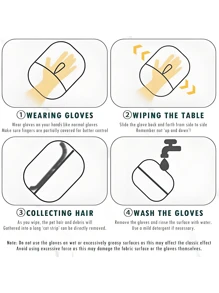 1Pc Pet Hair Removal Clothing Living Room Hair Removal Gloves Electrostatic Hair Removal Gloves Two-Way Brush Hair Removal Brush Sticky Artifact Cat Hair Gloves, Clothing Hair Removal Gloves, Pet Hair Removal Tools. Pet/Clothing/Living Room Hair Removal Gloves