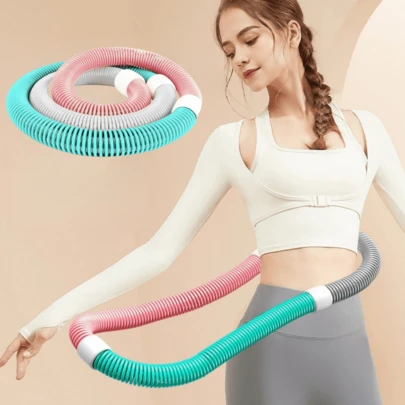 1 PC Spring Tube Yoga Circle Fitness Waist & Tummy Tightening Exercise Equipment Foldable Unisex Weight Loss Home Bodybuilding Soft Spring Tube Yoga Circle Fitness Waist Tummy Tightening Exercise Equipment Foldable Unisex Weight Loss Home Bodybuilding, Gym