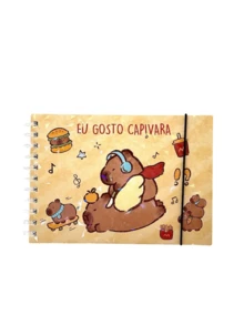 Capybara Coloring Book, 48 Sheets, 180g, Holographic Acetate - Model 2 - View 1