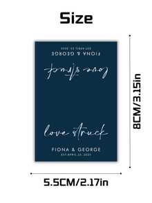 Nhãn hộp diêm tùy chỉnh, nhãn dán cá nhân hóa phù hợp cho tiệc cưới và quà tặng sự kiện; Trang trí đám cưới tùy chỉnh, được thiết kế cho cô dâu, chú rể và người tổ chức sự kiện; Tùy chọn đặt hàng số lượng lớn cho tiệc sinh nhật, quà tặng doanh nghiệp và quà lưu niệm kỷ niệm - Nhãn hộp diêm in chất lượng cao để tạo ra những món quà khách mời khó quên và điểm nhấn trang trí, cho các bữa tiệc ngày lễ mùa xuân & hè, đám cưới và tặng quà, Tình yêu vĩnh cửu - Nhiều màu - Xem 2