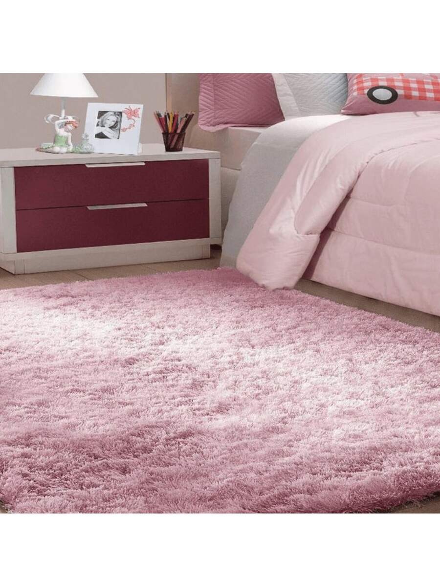 Shaggy Rug 2.00 X 1.50 Living Room Bedroom Office - 乾枯玫瑰色 - 查看 1