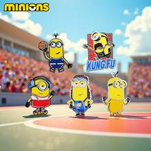 Universal Minions Pin  Brooch 1/5 PCS Officially Licensed Emblem Collector Edition Delux Aluminium Lapel Pin Metal Decorative Backpack Bookbag Costume Cloth Bag Pencil Case Cute And Fashionable Badge Suitable Daily Wear Fun Gifts For Friends As Birthday Gifts - Multicolor - View 3