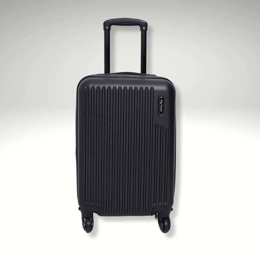 Carry-On Travel Suitcase Expandable 10kg 360° Wheels Compact ABS - 黑色 - 查看 1