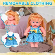 Sweet Baby Dolls - 8"Soft Reborn Baby Doll, Realistic Features, Machine Washable, Lightweight & Easy To Hold, Adorable Playmate With Accessories For 3+ Year Old Girls Gifts, Pretend Play, Collection - Multicolor - View 4