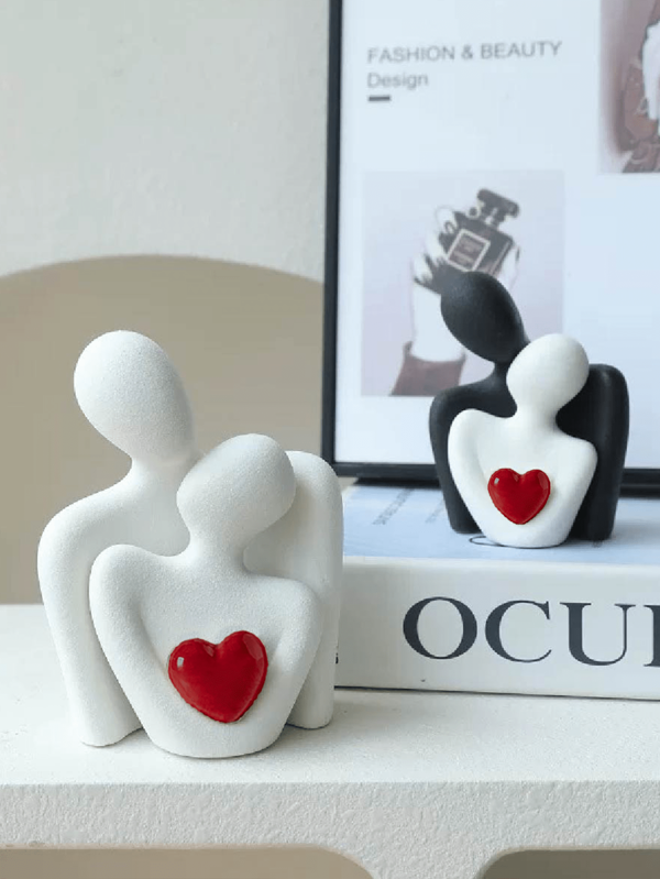Statuette << Amour du baiser », décoration en résine pour couple enlacé, cadeau romantique, sculpture significative pour chambre, maison, bureau, étagère, décoration de bureau