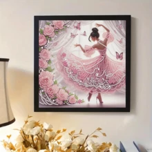 DIY 钻石画套装 - 含特殊形状水晶，无框油画艺术，家居和办公室装饰，休闲手工艺爱好，29.97 X 29.97 厘米