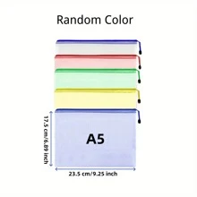 5/10 Stücke bunte PVC-Mesh-Reißverschlusstaschen, wasserdichte Dokumententaschen für Büro- und Schulbedarf, Klassenzimmer-Organizer, Brettspielaufbewahrung, Mehrgrößenauswahl, Taschen für Schulbedarf, Rückkehr zur Schule
